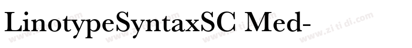 LinotypeSyntaxSC Med字体转换